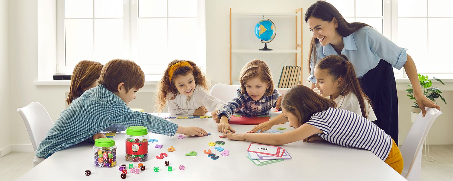 Children learning with Gamenote supplies