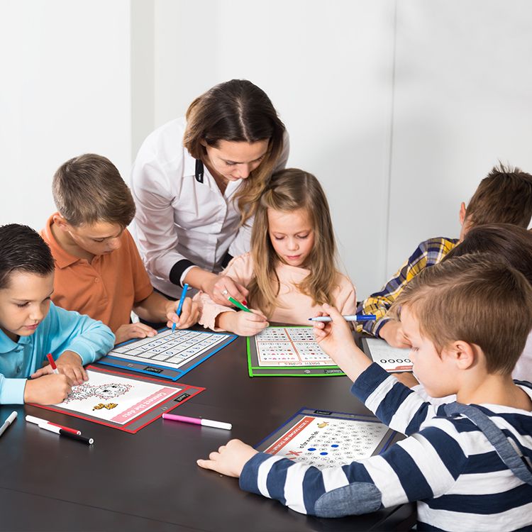 Children learning with Gamenote supplies