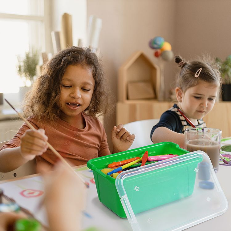 Children learning with Gamenote supplies