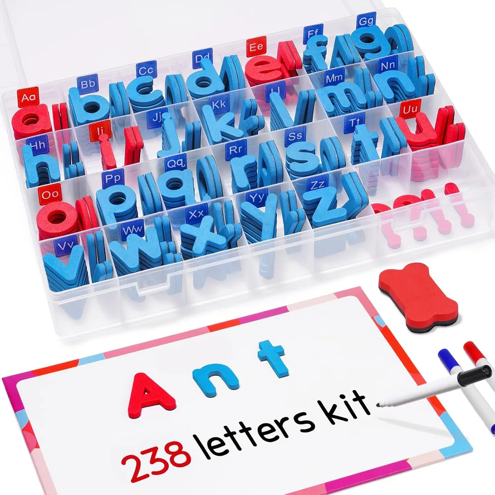 Gamenote Red & Blue Magnetic Letters Kit