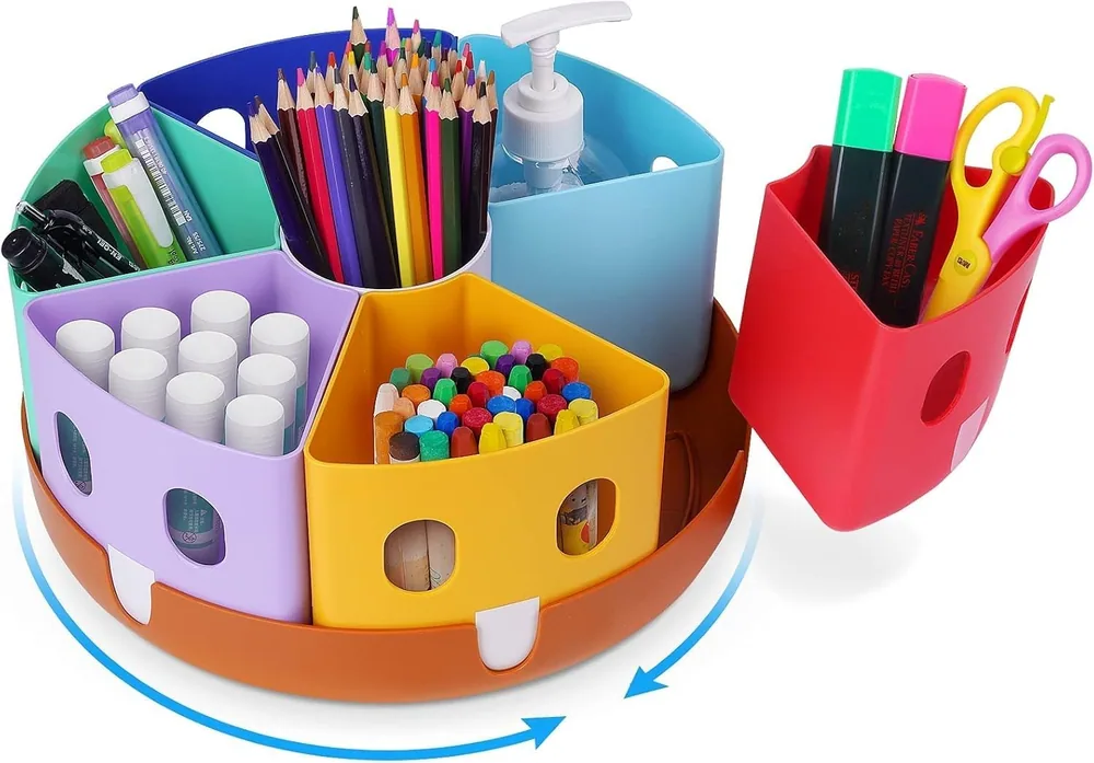 Gamenote Rotating Art Supply Organizer